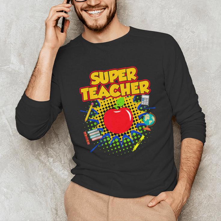 Superhero Teacher Appreciation Teaching Tee Unisex Long Sleeve T-Shirt, funny gift Superhero Teacher Appreciation Teaching Tee Unisex Long Sleeve T-Shirt, funny gift