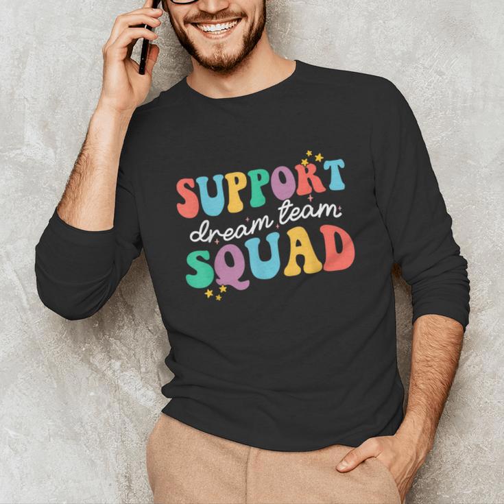 Support Dream Services Team Groovy Teacher Support Squad Unisex Long Sleeve T-Shirt, funny gift Support Dream Services Team Groovy Teacher Support Squad Unisex Long Sleeve T-Shirt, funny gift