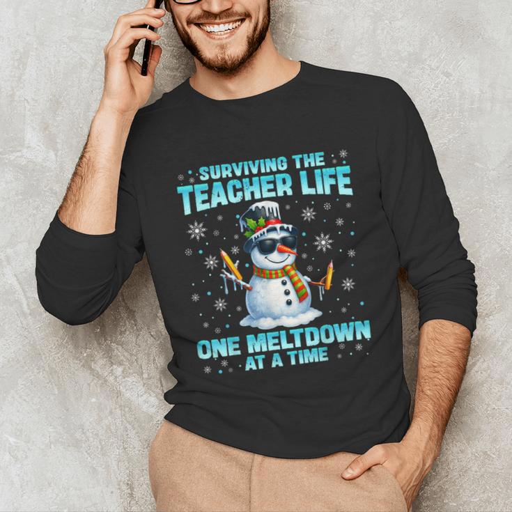 Surviving The Teacher Life Pjs Pajamas Christmas Xmas Teache Unisex Long Sleeve T-Shirt, funny gift Surviving The Teacher Life Pjs Pajamas Christmas Xmas Teache Unisex Long Sleeve T-Shirt, funny gift
