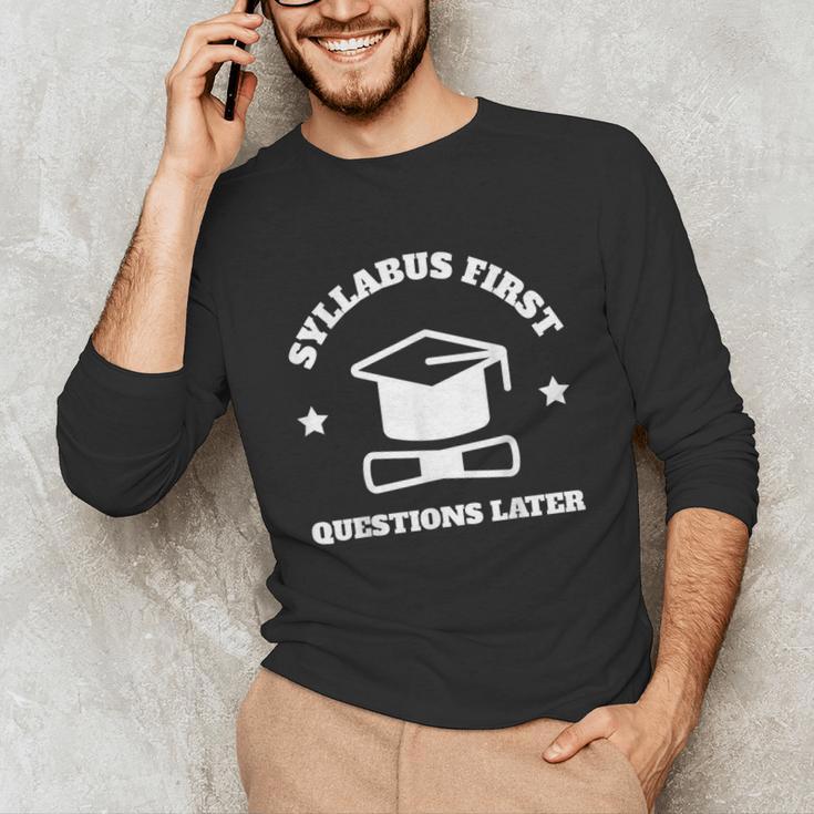 SYLLABUS PROFESSOR TEACHER Unisex Long Sleeve T-Shirt, funny gift SYLLABUS PROFESSOR TEACHER Unisex Long Sleeve T-Shirt, funny gift