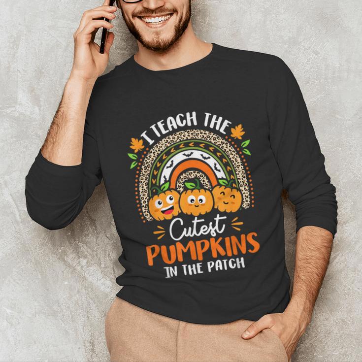 I Teach The Cutest Pumpkins In The Patch Teacher Halloween Unisex Long Sleeve T-Shirt, funny gift I Teach The Cutest Pumpkins In The Patch Teacher Halloween Unisex Long Sleeve T-Shirt, funny gift