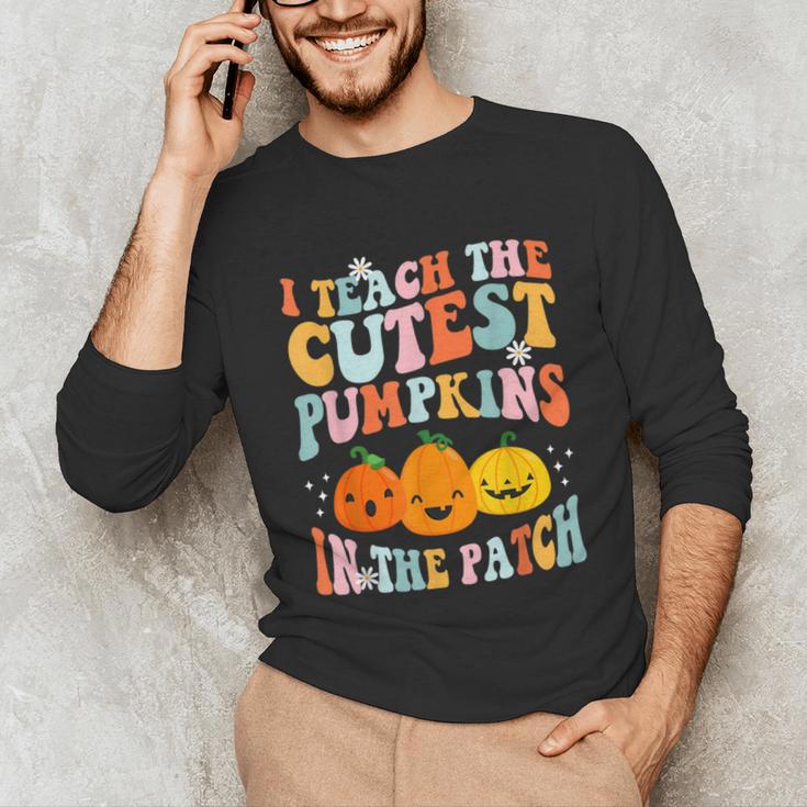 I Teach The Cutest Pumpkins In The Patch Teacher Unisex Long Sleeve T-Shirt, funny gift I Teach The Cutest Pumpkins In The Patch Teacher Unisex Long Sleeve T-Shirt, funny gift