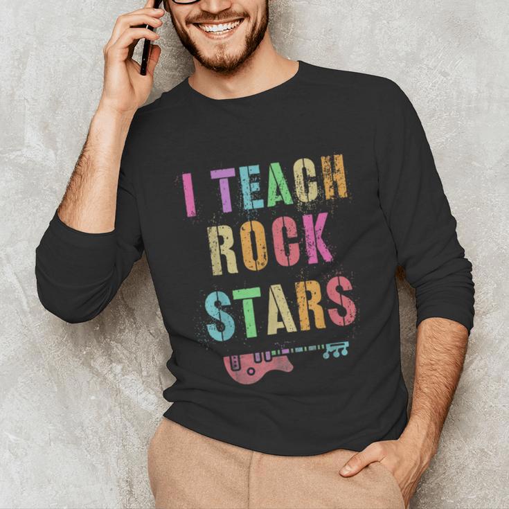 I TEACH ROCKSTARS Band Vibes Teacher Rocks My Music Teaching Unisex Long Sleeve T-Shirt, funny gift I TEACH ROCKSTARS Band Vibes Teacher Rocks My Music Teaching Unisex Long Sleeve T-Shirt, funny gift