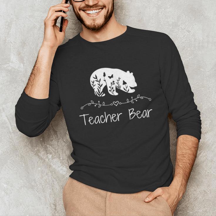 Teacher Bear For Educators Teacher Appreciation Unisex Long Sleeve T-Shirt, funny gift