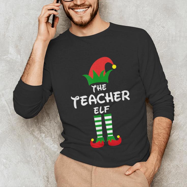 The Teacher Elf Family Matching Group Idea Christmas Unisex Long Sleeve T-Shirt, funny gift The Teacher Elf Family Matching Group Idea Christmas Unisex Long Sleeve T-Shirt, funny gift