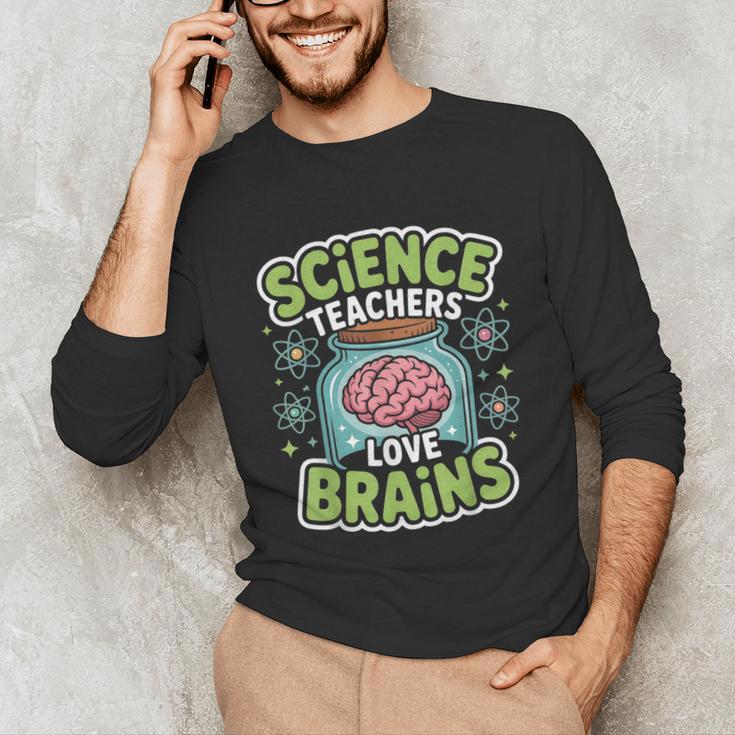 Teacher Halloween Costume Science Teachers Love Brains Unisex Long Sleeve T-Shirt, funny gift Teacher Halloween Costume Science Teachers Love Brains Unisex Long Sleeve T-Shirt, funny gift