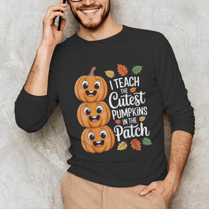 Teacher Halloween Tshirts I Teach The Cutest Pumpkins Unisex Long Sleeve T-Shirt, funny gift