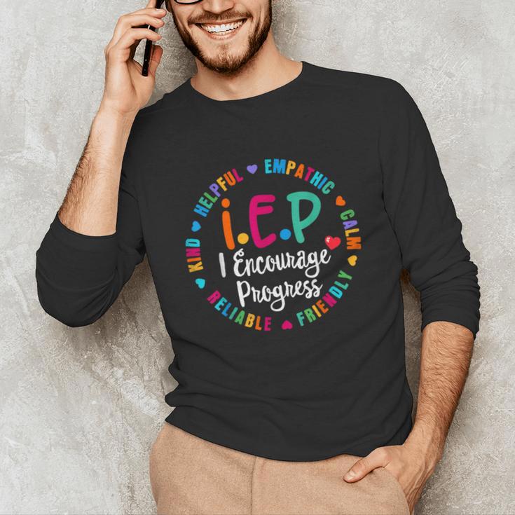 Teacher IEP IEP Encourage Progress Special Education Unisex Long Sleeve T-Shirt, funny gift