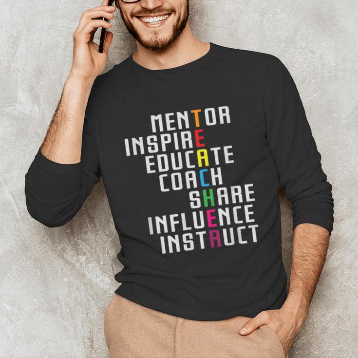 Teacher Inspirational Educator Favorite School Teacher Men Women Girls Kids Unisex Long Sleeve T-Shirt, funny gift