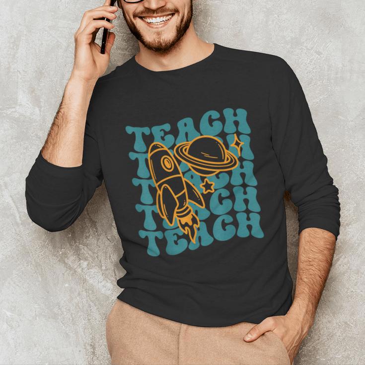 Teacher Outer Space Science Astronomy Planet Saturn Teach Unisex Long Sleeve T-Shirt, funny gift Teacher Outer Space Science Astronomy Planet Saturn Teach Unisex Long Sleeve T-Shirt, funny gift