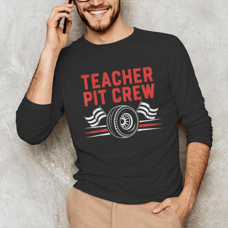 Teacher Pit Crew Race Car Driver Costume Men Women Kids Unisex Long Sleeve T-Shirt, funny gift
