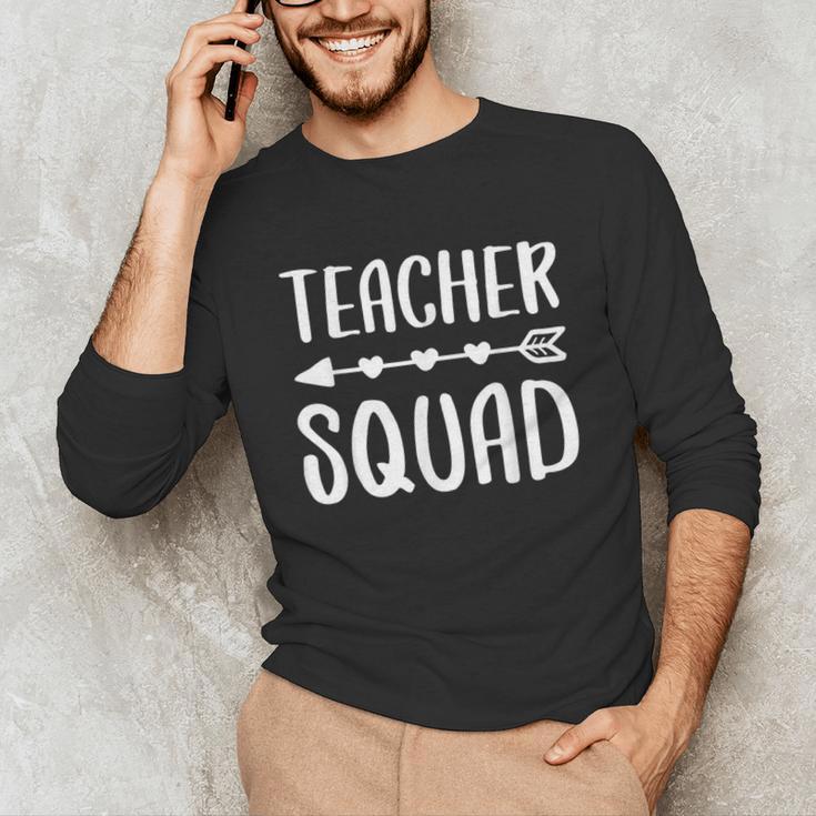 Teacher Squad Shirt Men Women Teacher Team Unisex Long Sleeve T-Shirt, funny gift Teacher Squad Shirt Men Women Teacher Team Unisex Long Sleeve T-Shirt, funny gift
