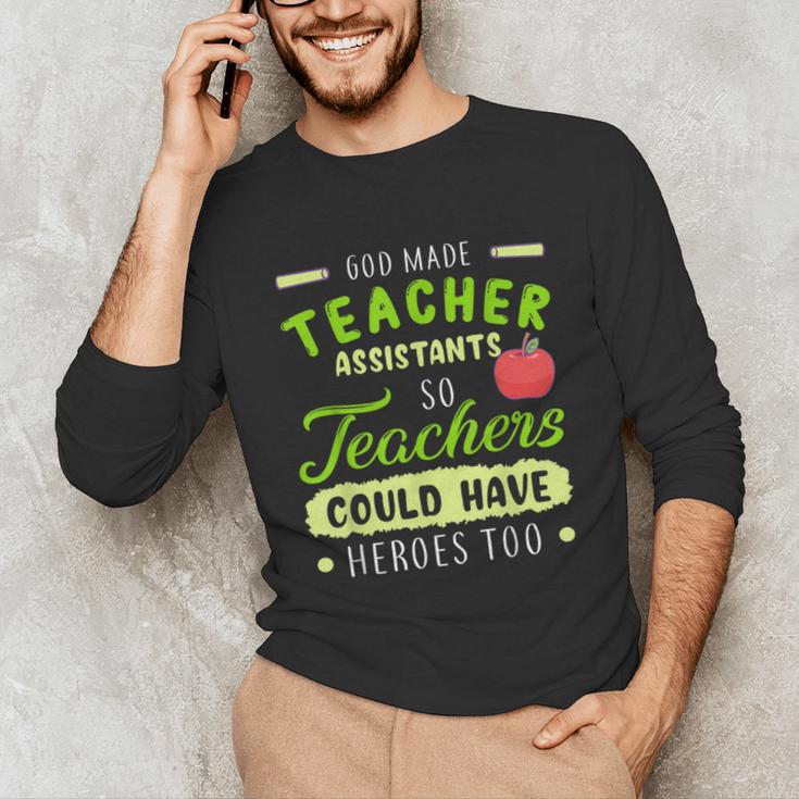 Teacher Teaching Assistant Aide Hero Unisex Long Sleeve T-Shirt, funny gift