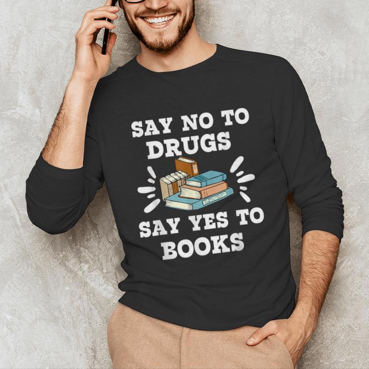 Teachers Red Ribbon Week Say No To Drugs Say Yes To Books Unisex Long Sleeve T-Shirt, funny gift Teachers Red Ribbon Week Say No To Drugs Say Yes To Books Unisex Long Sleeve T-Shirt, funny gift