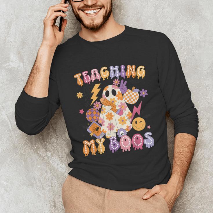Teaching My Boos Ghost Halloween Costumes Teacher Men Women Unisex Long Sleeve T-Shirt, funny gift