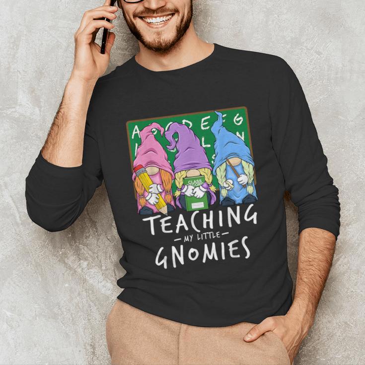 Teaching My Little Gnomies With Gnome For Teacher Women Unisex Long Sleeve T-Shirt, funny gift Teaching My Little Gnomies With Gnome For Teacher Women Unisex Long Sleeve T-Shirt, funny gift