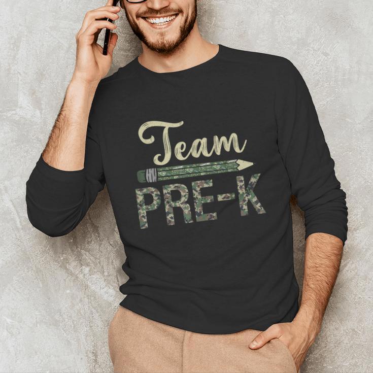 Team Pre-K Camo Pre-K Teacher Camouflage Unisex Long Sleeve T-Shirt, funny gift Team Pre-K Camo Pre-K Teacher Camouflage Unisex Long Sleeve T-Shirt, funny gift