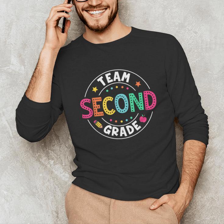 Team Second Grade Teacher Back To School 2nd Grade Squad Unisex Long Sleeve T-Shirt, funny gift Team Second Grade Teacher Back To School 2nd Grade Squad Unisex Long Sleeve T-Shirt, funny gift