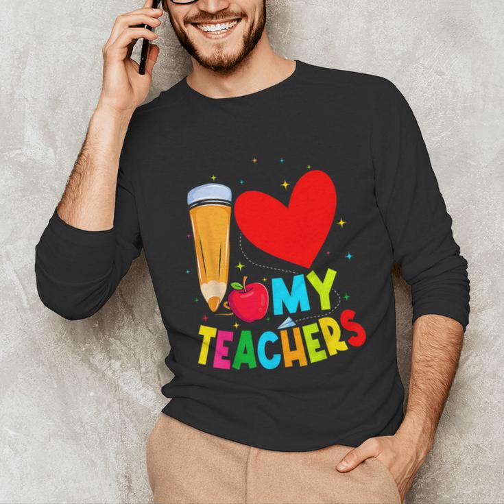 Teens Graduation I Heart My Teachers I Love My Teachers Unisex Long Sleeve T-Shirt, funny gift Teens Graduation I Heart My Teachers I Love My Teachers Unisex Long Sleeve T-Shirt, funny gift