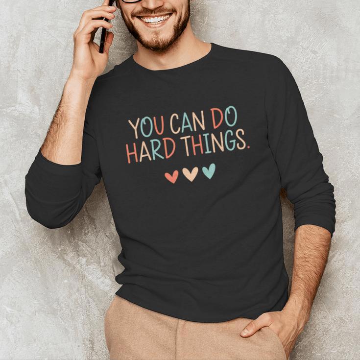 Test Day Teacher You Can Do Hard Things Heart Women Kids Unisex Long Sleeve T-Shirt, funny gift Test Day Teacher You Can Do Hard Things Heart Women Kids Unisex Long Sleeve T-Shirt, funny gift