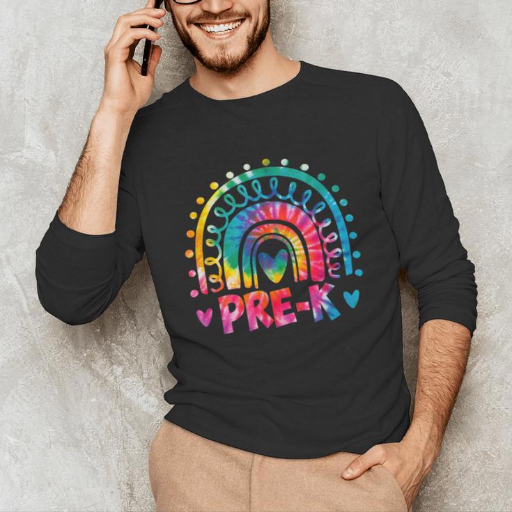Tie Dye Prek Teacher Rainbow Preschool Back To School Girl Unisex Long Sleeve T-Shirt, funny gift Tie Dye Prek Teacher Rainbow Preschool Back To School Girl Unisex Long Sleeve T-Shirt, funny gift