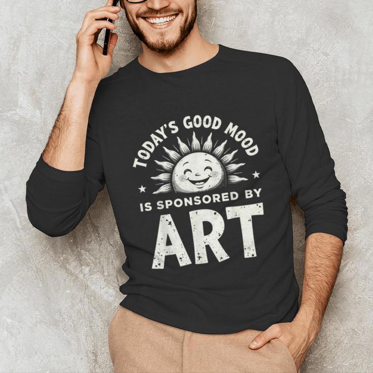Today’s Good Mood Is Sponsored By Art Teacher Sun Tee Unisex Long Sleeve T-Shirt, funny gift Today’s Good Mood Is Sponsored By Art Teacher Sun Tee Unisex Long Sleeve T-Shirt, funny gift