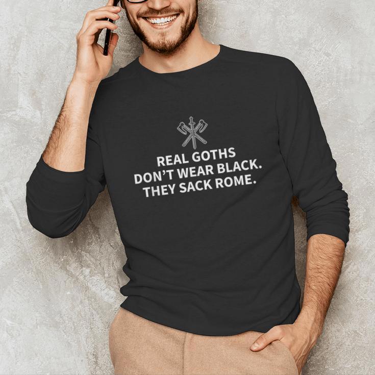 History Teacher Real Goths Sack Rome Unisex Long Sleeve T-Shirt, funny gift History Teacher Real Goths Sack Rome Unisex Long Sleeve T-Shirt, funny gift