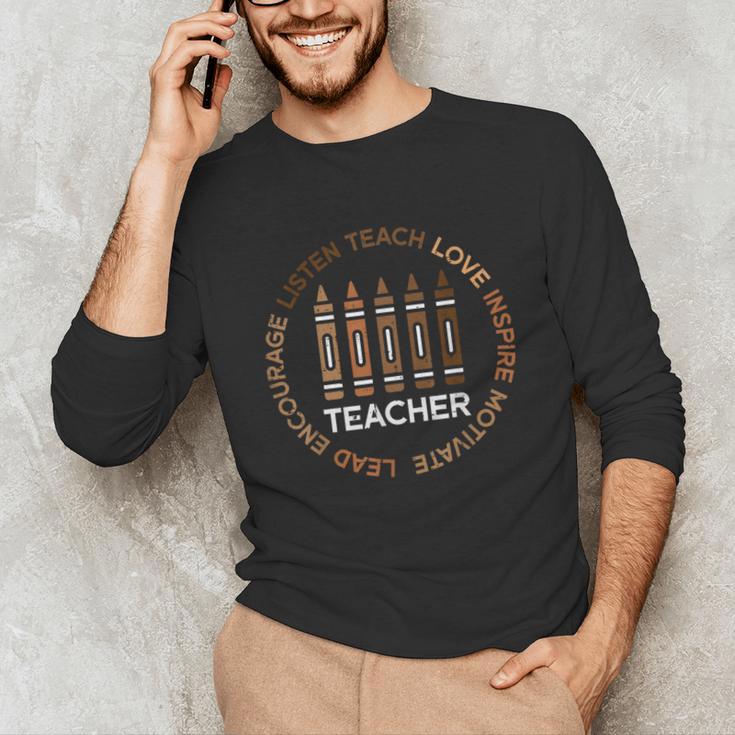 History Teacher Teach Love African American Men Women Unisex Long Sleeve T-Shirt, funny gift