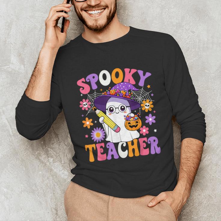Trick Or Teach Spooky Teacher Ghost Halloween Teacher Unisex Long Sleeve T-Shirt, funny gift Trick Or Teach Spooky Teacher Ghost Halloween Teacher Unisex Long Sleeve T-Shirt, funny gift