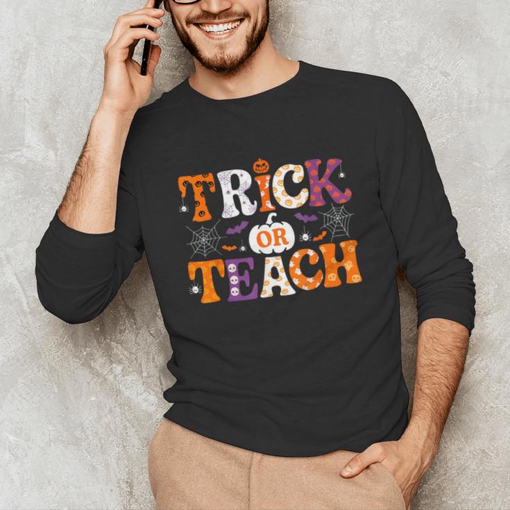 Trick Or Teach Teacher Halloween Costume Men Women Unisex Long Sleeve T-Shirt, funny gift Trick Or Teach Teacher Halloween Costume Men Women Unisex Long Sleeve T-Shirt, funny gift