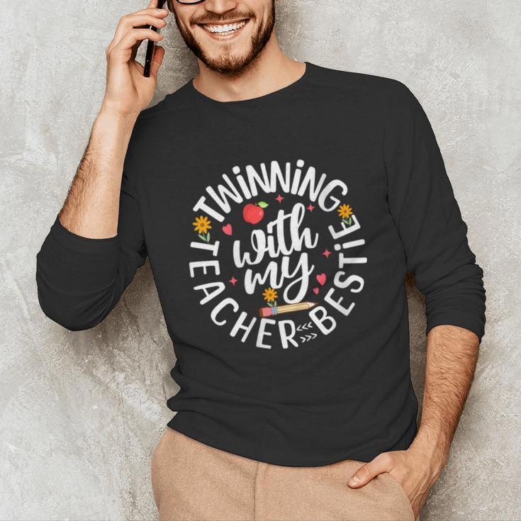 Twin Day For Spirit Week Teacher Bestie Matching Unisex Long Sleeve T-Shirt, funny gift