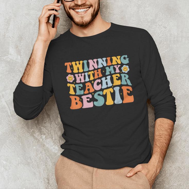 Twinning With My Teacher Bestie Twin Day Matching For Men Women Kids Unisex Long Sleeve T-Shirt, funny gift Twinning With My Teacher Bestie Twin Day Matching For Men Women Kids Unisex Long Sleeve T-Shirt, funny gift