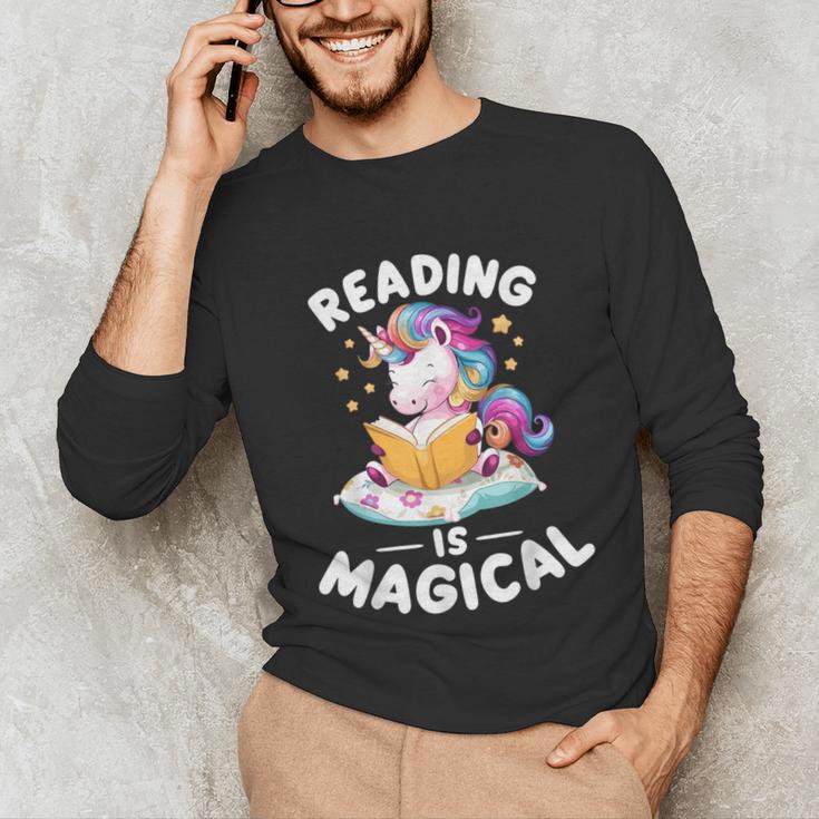 Unicorn Teacher Reading Is Magical Book Unisex Long Sleeve T-Shirt, funny gift Unicorn Teacher Reading Is Magical Book Unisex Long Sleeve T-Shirt, funny gift