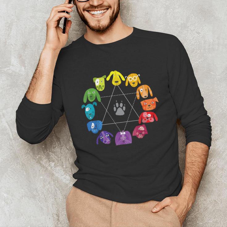 Unique For Artists By ADS Color Wheel Educational Art Teacher Dog Themed Artist Small Unisex Long Sleeve T-Shirt, funny gift Unique For Artists By ADS Color Wheel Educational Art Teacher Dog Themed Artist Small Unisex Long Sleeve T-Shirt, funny gift