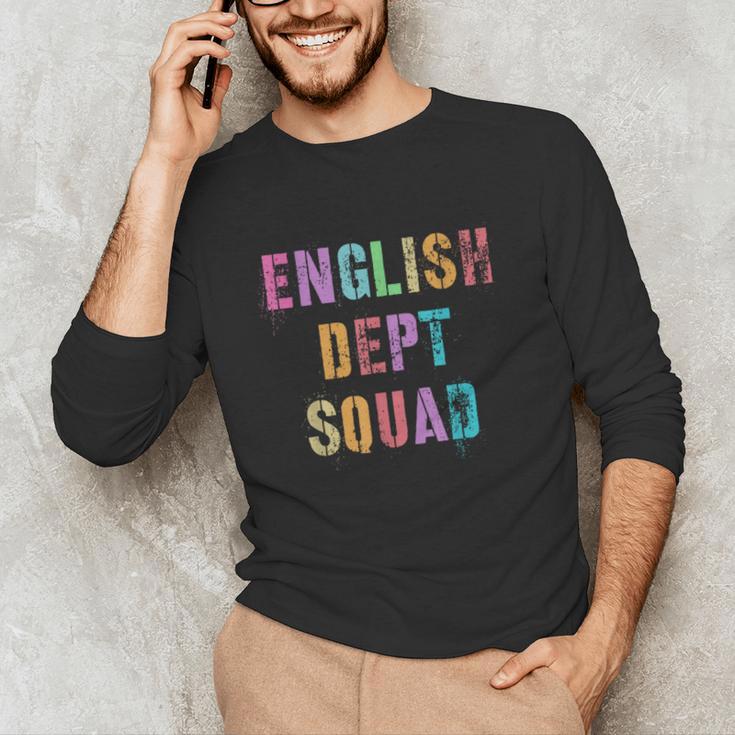 Vintage ENGLISH DEPT SQUAD Back To School Teacher Student Unisex Long Sleeve T-Shirt, funny gift