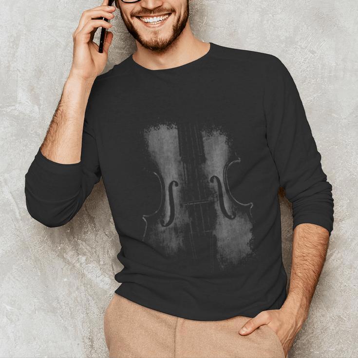 Violin Player Instrument Music Teacher Musical Violinist Unisex Long Sleeve T-Shirt, funny gift