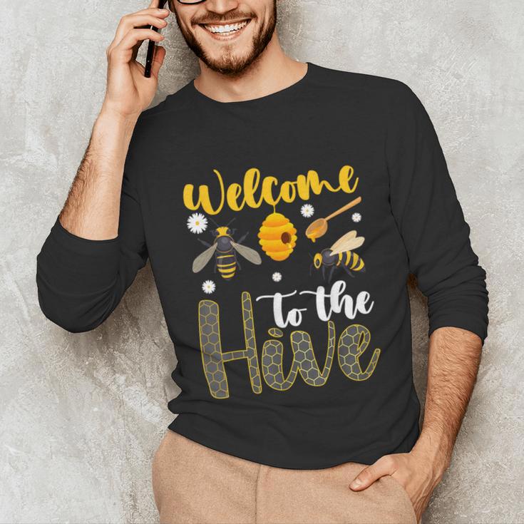 Welcome To The Hive Bee Teacher Back To School Unisex Long Sleeve T-Shirt, funny gift Welcome To The Hive Bee Teacher Back To School Unisex Long Sleeve T-Shirt, funny gift