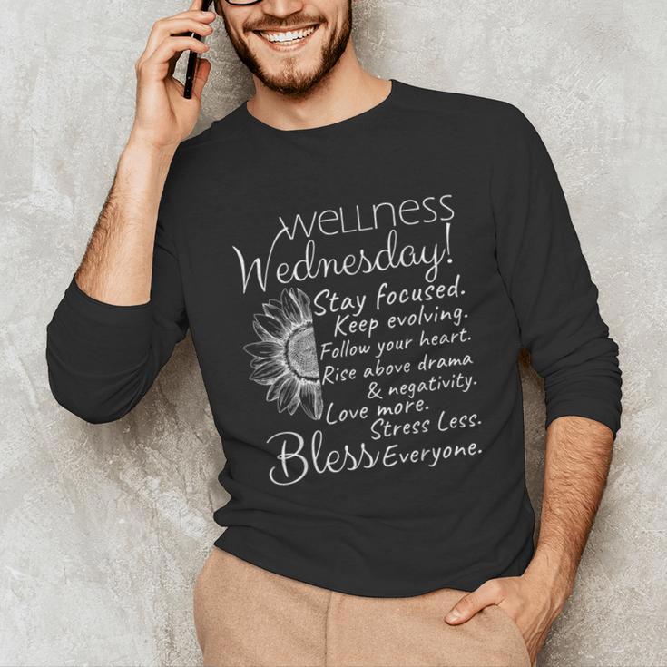 Wellness Wednesday Nurse Counselor Teacher Quotes Unisex Long Sleeve T-Shirt, funny gift Wellness Wednesday Nurse Counselor Teacher Quotes Unisex Long Sleeve T-Shirt, funny gift