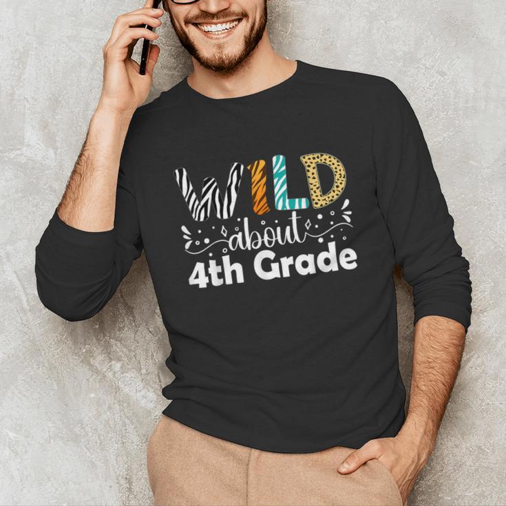 Wild About 4th Grade First Day Of School Teacher Student Unisex Long Sleeve T-Shirt, funny gift Wild About 4th Grade First Day Of School Teacher Student Unisex Long Sleeve T-Shirt, funny gift