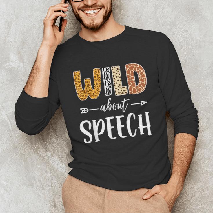 Wild About Speech SLP Leopard Teacher Back To School Kids Unisex Long Sleeve T-Shirt, funny gift Wild About Speech SLP Leopard Teacher Back To School Kids Unisex Long Sleeve T-Shirt, funny gift