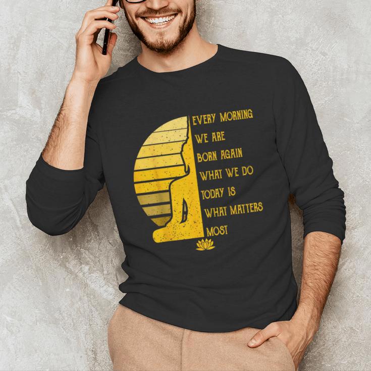 Yoga Meditation Buddha Yoga Teacher T-Shirt Unisex Long Sleeve T-Shirt, funny gift
