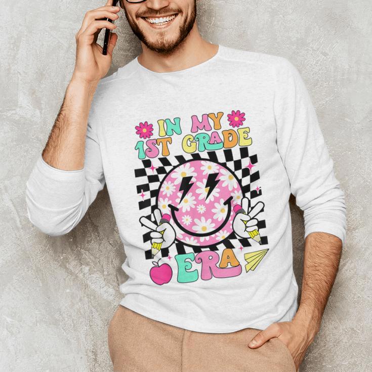 In My 1st Grade Era Smile Face Back To School Teacher Kid Unisex Long Sleeve T-Shirt, funny gift