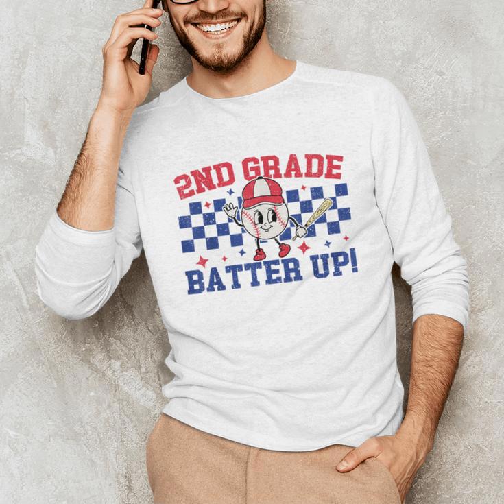 2nd Grade Batter Up Back To School Baseball Teacher Kids Unisex Long Sleeve T-Shirt, funny gift 2nd Grade Batter Up Back To School Baseball Teacher Kids Unisex Long Sleeve T-Shirt, funny gift
