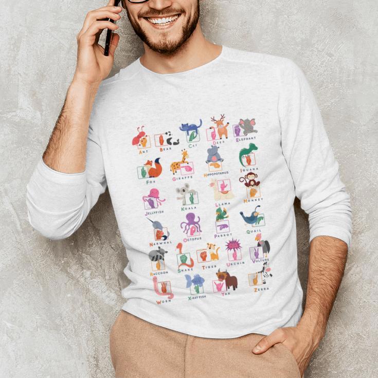 American Sign Language For Teachers ASL Alphabet Unisex Long Sleeve T-Shirt, funny gift