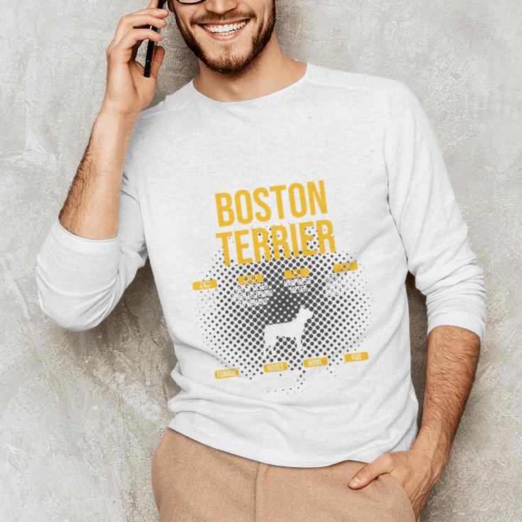 Anatomy Of Boston Terrier Dog Lover Unisex Long Sleeve T-Shirt, funny gift