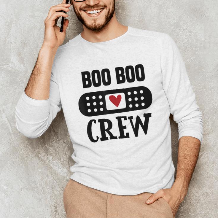 Boo Boo Crew First Aid School Nurse Day Care Teacher Unisex Long Sleeve T-Shirt, funny gift