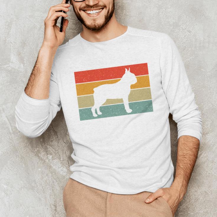 Boston Terrier Dog Lover Retro Vintage Cool For Dog Owner Unisex Long Sleeve T-Shirt, funny gift