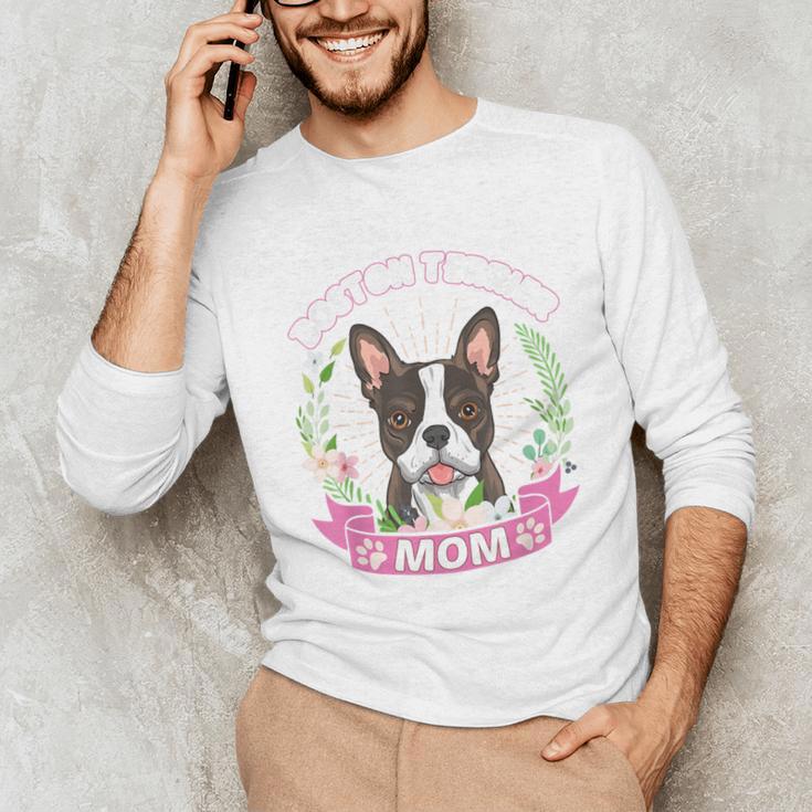 Boston Terrier Mom Mother's Day Unisex Long Sleeve T-Shirt, funny gift