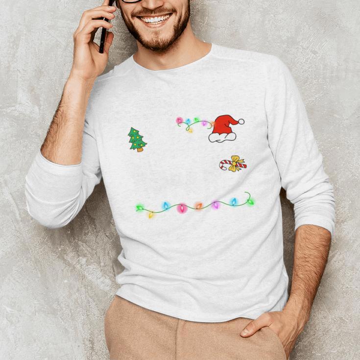 Is It Christmas Break Yet Teacher Xmas Light Santa Hat Unisex Long Sleeve T-Shirt, funny gift Is It Christmas Break Yet Teacher Xmas Light Santa Hat Unisex Long Sleeve T-Shirt, funny gift