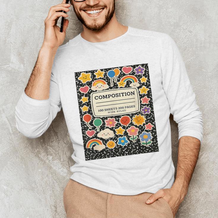 Composition Notebook Costume Teacher Matching Halloween Book Unisex Long Sleeve T-Shirt, funny gift Composition Notebook Costume Teacher Matching Halloween Book Unisex Long Sleeve T-Shirt, funny gift